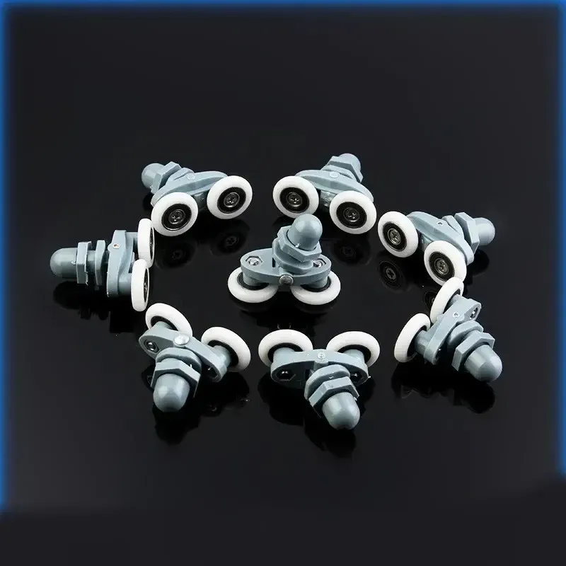 Casa si Gradina - Sanitare - Suporturi si accesorii baie - Suporturi baie - Rola pentru usa cabina de dus, ABS/Aluminiu, 23 mm, Gri/Alb - Infinity.ro