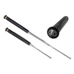 Sport si Outdoor - Sporturi de contact - Produse autoaparare - Baston telescopic pliabil, titan, ciocan geamuri detasabil, 53,5 cm, husa cordura, negru - Infinity.ro