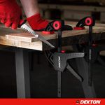 Casa si Gradina - Constructii - Scule electrice si accesorii - Menghine si cleme fixare - Menghina rapida tamplarie profesionala 300 mm Dekton, DT40504 - Infinity.ro