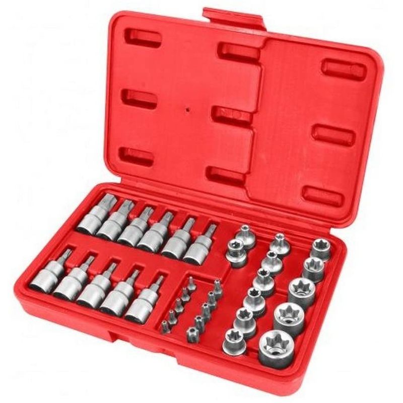 Casa si Gradina - Constructii - Scule de mana si unelte - Surubelnite - Trusa de biti profesionala 34 piese, Dekton, DT85136 - Infinity.ro