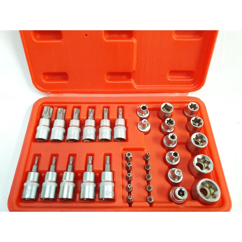 Casa si Gradina - Constructii - Scule de mana si unelte - Surubelnite - Trusa de biti profesionala 34 piese, Dekton, DT85136 - Infinity.ro