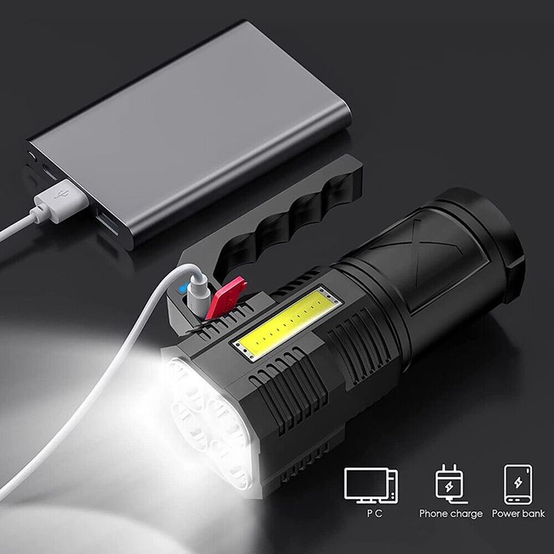 Sport si Outdoor - Camping - Articole solare camping - Lampi si lanterne camping - Lanterna reincarcabila cu LED-uri de mare putere, functii multiple, IPX4, Dekton, DT50622 - Infinity.ro