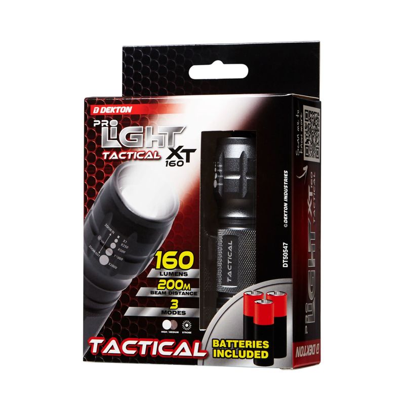 Sport si Outdoor - Camping - Articole solare camping - Lampi si lanterne camping - Lanterna LED COB Zoom XT160, 160lm, 200 Metri, Dekton, DT50547 - Infinity.ro