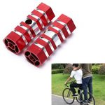 Sport si Outdoor - Ciclism - Piese pentru biciclete - Pedale biciclete - Set peg BMX, rosu/crom, 70 x 25 mm, RR1410-RED - Infinity.ro