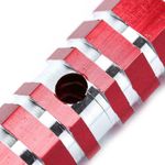 Sport si Outdoor - Ciclism - Piese pentru biciclete - Pedale biciclete - Set peg BMX, rosu/crom, 70 x 25 mm, RR1410-RED - Infinity.ro