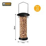 Petshop - Accesorii petshop - Culcusuri si custi - Tarcuri si colivii - Hranitor pentru pasari, 22 x 7.5 cm, negru, My Garden 1264 - Infinity.ro