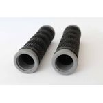 Sport si Outdoor - Ciclism - Piese pentru biciclete - Accesorii piese biciclete - Set mansoane bicicleta, 1 pereche, negru/gri, 130mm, RR1405 - Infinity.ro