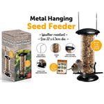 Petshop - Accesorii petshop - Culcusuri si custi - Tarcuri si colivii - Hranitor pentru pasari, 22 x 6.5 cm, transparent/negru, My Garden 1265 - Infinity.ro