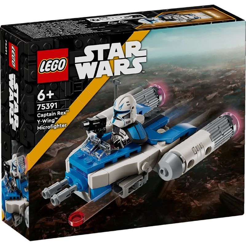 Jucarii, Copii si Bebe - Jucarii si jocuri - Seturi de constructie si cuburi - Seturi de constructie - LEGO Star Wars Micronava de lupta Y-Winga Capitanului Rex (75391) - Infinity.ro