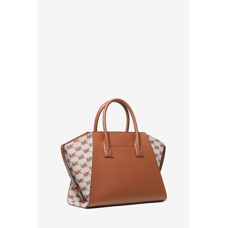 Fashion, accesorii si bijuterii - Femei - Accesorii femei - Genti si rucsacuri femei - Geanta dama mare Avril din piele 35S5G4VS3L 43 x 23 x 18 cm Maro - Infinity.ro