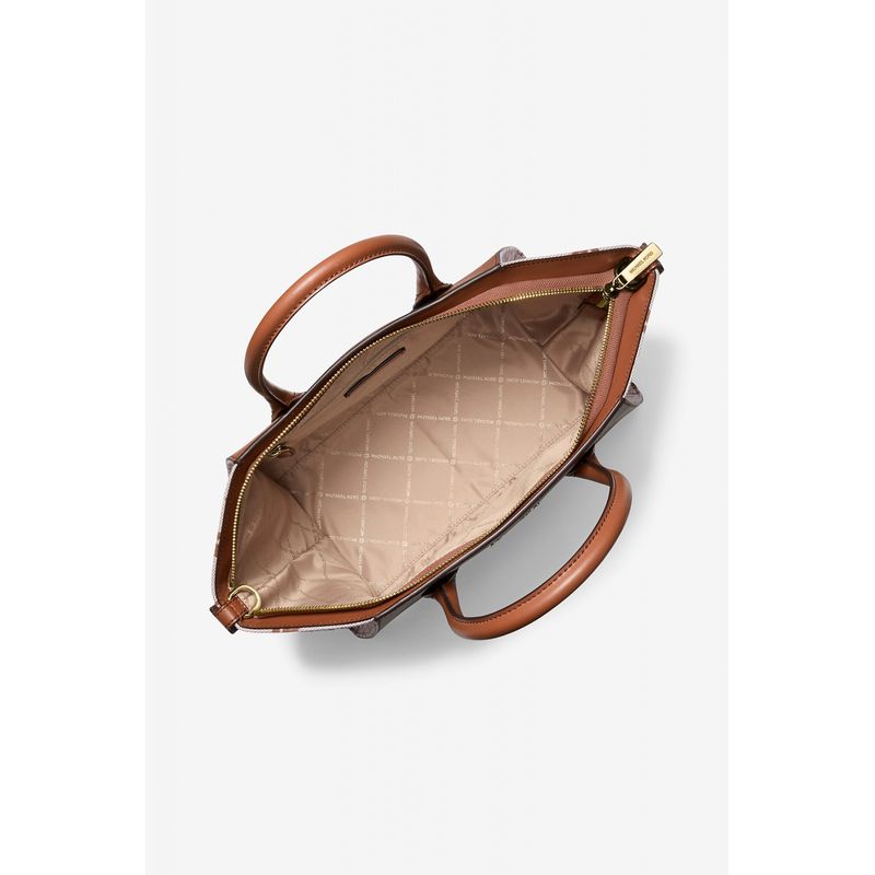 Fashion, accesorii si bijuterii - Femei - Accesorii femei - Genti si rucsacuri femei - Geanta dama mare Avril din piele 35S5G4VS3L 43 x 23 x 18 cm Maro - Infinity.ro