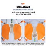 Ingrijire personala si Cosmetice - Sanatate si wellness - Aparate medicale - Produse si dispozitive ajutatoare locomotie - Scaun baie/dus rotativ Linomag®, reglabil, ventuze, spatar, manere rabatabile, 360°, aluminiu,  Portocaliu - Infinity.ro