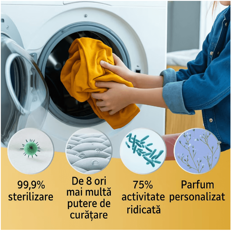 Market - Spalare si intretinere rufe - Produse intretinere textile - Detergent rufe - Detergent Rufe Inovator 40 Servetele = 80 Spalari, Tehnologie Solubila, Fara Plastic, Parfum Trandafir Salbatic - Infinity.ro