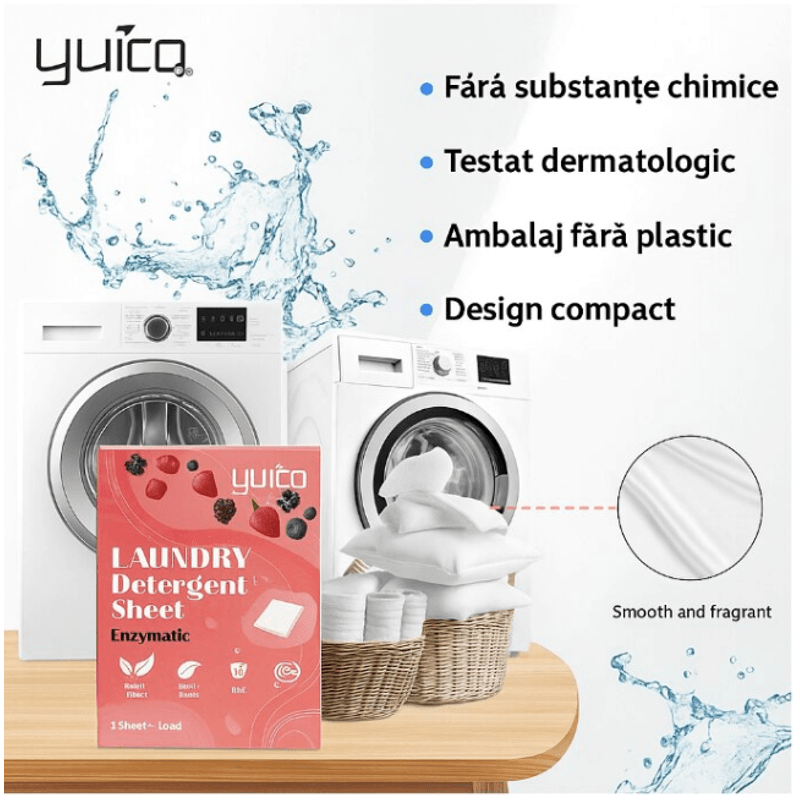 Market - Spalare si intretinere rufe - Produse intretinere textile - Detergent rufe - Detergent Rufe Tip Servetel 40 Buc – 80 Spalari, Se Dizolva Instant, Parfum Personalizat din Fructe de Padure - Infinity.ro
