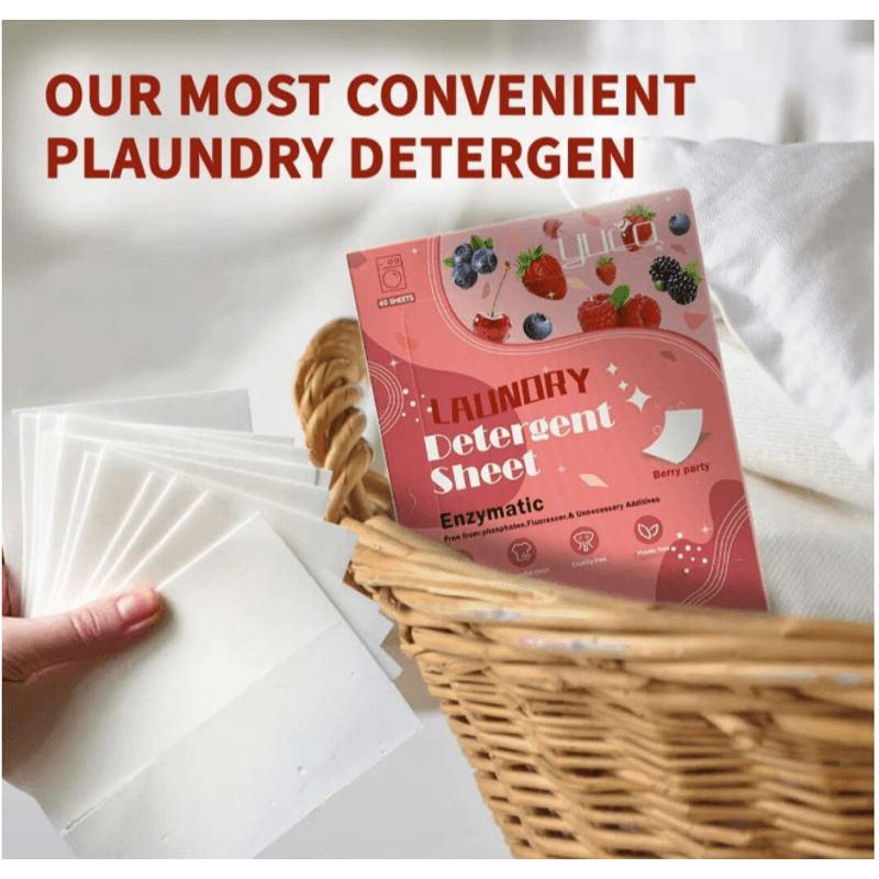 Market - Spalare si intretinere rufe - Produse intretinere textile - Detergent rufe - Detergent Rufe Tip Servetel 40 Buc – 80 Spalari, Se Dizolva Instant, Parfum Personalizat din Fructe de Padure - Infinity.ro
