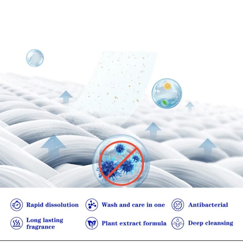 Market - Spalare si intretinere rufe - Produse intretinere textile - Detergent rufe - Detergent Rufe Tip Servetel 40 Buc – 80 Spalari,se Dizolva Instant, Parfum din Iasomie si Crin de Vale - Infinity.ro