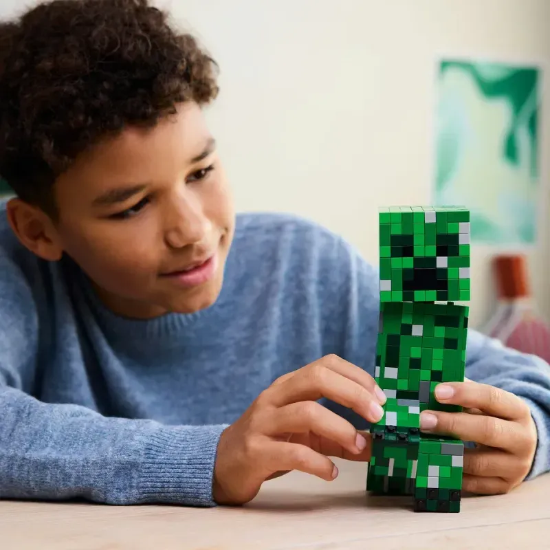 Jucarii, Copii si Bebe - Jucarii si jocuri - Seturi de constructie si cuburi - Seturi de constructie - Lego Minecraft Creeper 21276 - Infinity.ro