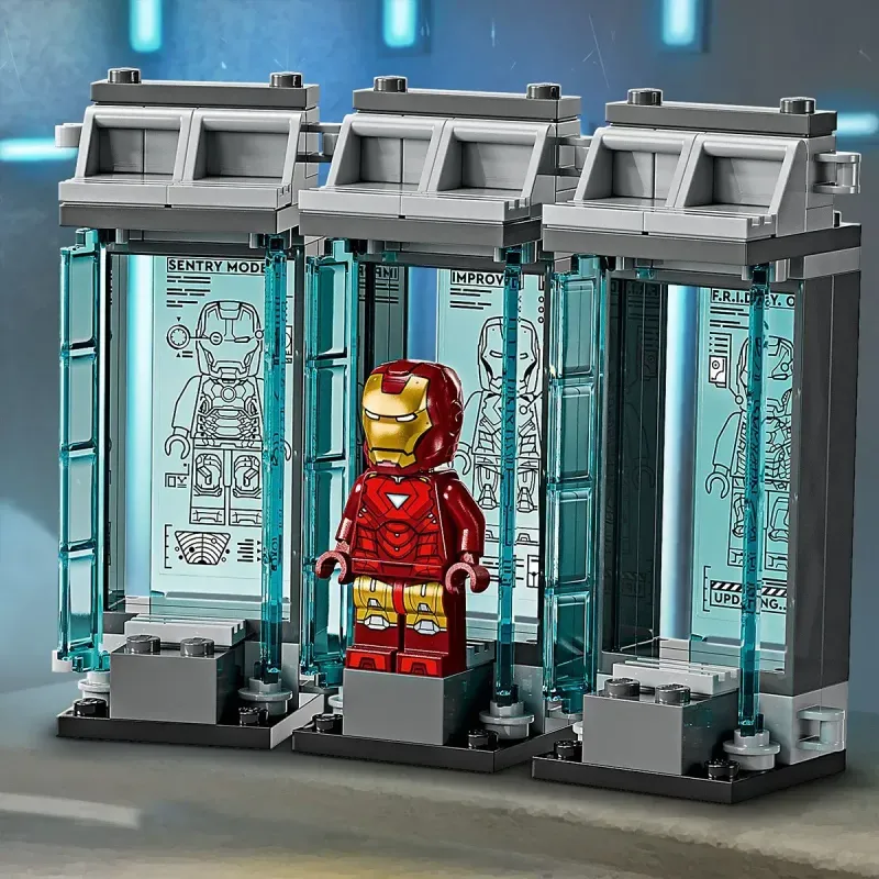 Jucarii, Copii si Bebe - Jucarii si jocuri - Seturi de constructie si cuburi - Seturi de constructie - Lego Super Heroes Laboratorul Lui Iron Man Sala Armurilor 76315 - Infinity.ro