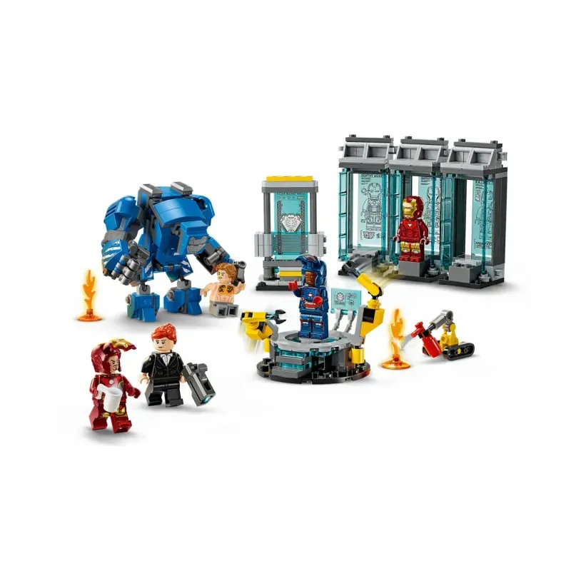 Jucarii, Copii si Bebe - Jucarii si jocuri - Seturi de constructie si cuburi - Seturi de constructie - Lego Super Heroes Laboratorul Lui Iron Man Sala Armurilor 76315 - Infinity.ro