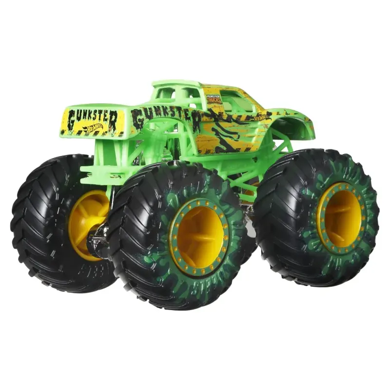 Jucarii, Copii si Bebe - Jucarii si jocuri - Vehicule si jucarii cu telecomanda - Masinute - Hot Wheels Monster Truck Masinuta Gunkster Scara 1:64 - Infinity.ro