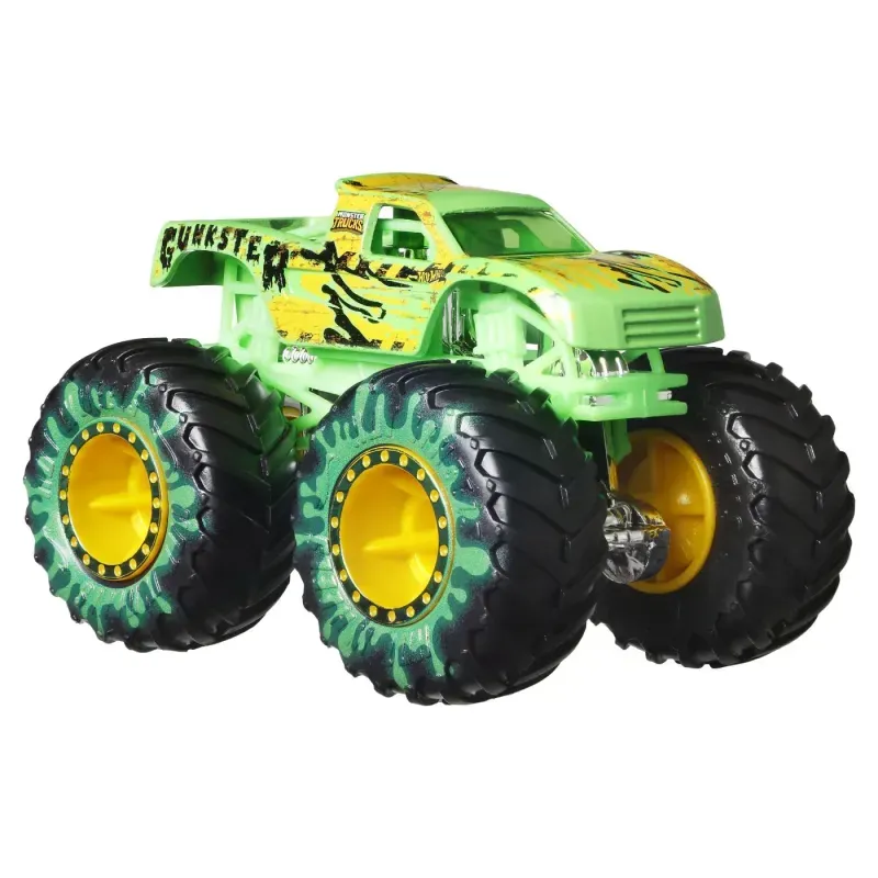 Jucarii, Copii si Bebe - Jucarii si jocuri - Vehicule si jucarii cu telecomanda - Masinute - Hot Wheels Monster Truck Masinuta Gunkster Scara 1:64 - Infinity.ro