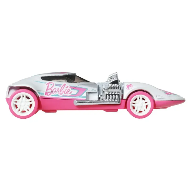 Jucarii, Copii si Bebe - Jucarii si jocuri - Vehicule si jucarii cu telecomanda - Masinute - Hot Wheels Masinuta Metalica Cu Sistem Pull Back Barbie Twin Mill Street Power Scara 1:43 - Infinity.ro