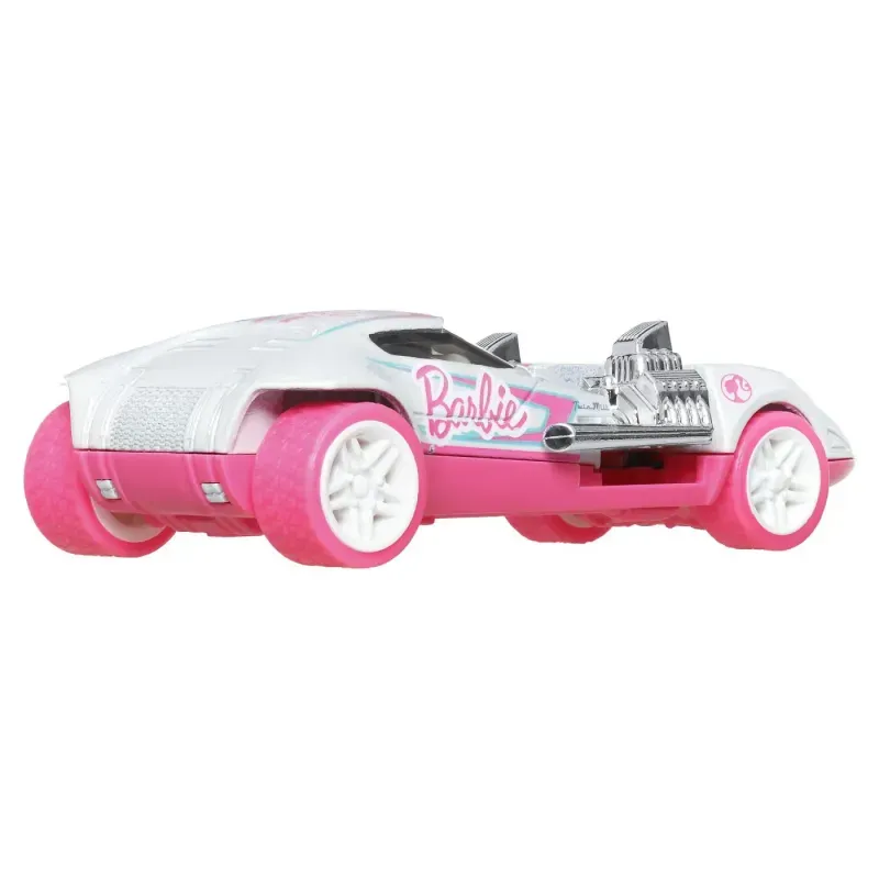 Jucarii, Copii si Bebe - Jucarii si jocuri - Vehicule si jucarii cu telecomanda - Masinute - Hot Wheels Masinuta Metalica Cu Sistem Pull Back Barbie Twin Mill Street Power Scara 1:43 - Infinity.ro