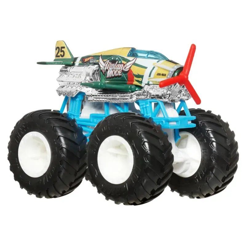 Jucarii, Copii si Bebe - Jucarii si jocuri - Vehicule si jucarii cu telecomanda - Masinute - Hot Wheels Monster Truck Masinuta Airplane Mode Scara 1:64 - Infinity.ro