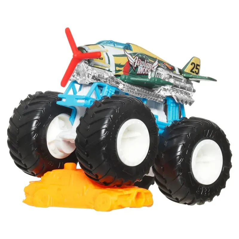 Jucarii, Copii si Bebe - Jucarii si jocuri - Vehicule si jucarii cu telecomanda - Masinute - Hot Wheels Monster Truck Masinuta Airplane Mode Scara 1:64 - Infinity.ro