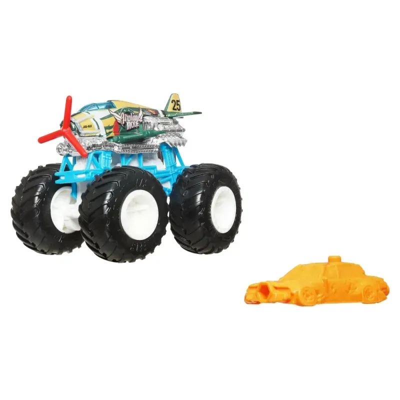 Jucarii, Copii si Bebe - Jucarii si jocuri - Vehicule si jucarii cu telecomanda - Masinute - Hot Wheels Monster Truck Masinuta Airplane Mode Scara 1:64 - Infinity.ro