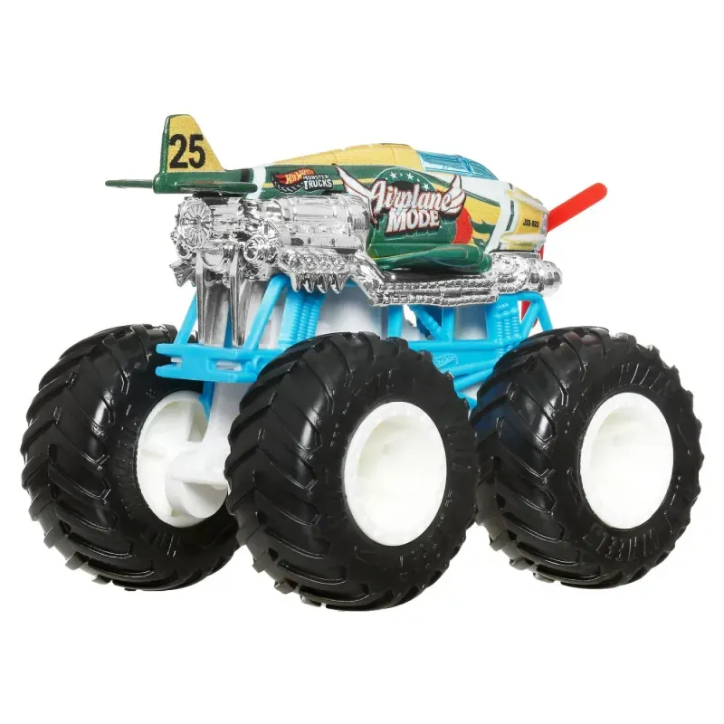 Jucarii, Copii si Bebe - Jucarii si jocuri - Vehicule si jucarii cu telecomanda - Masinute - Hot Wheels Monster Truck Masinuta Airplane Mode Scara 1:64 - Infinity.ro