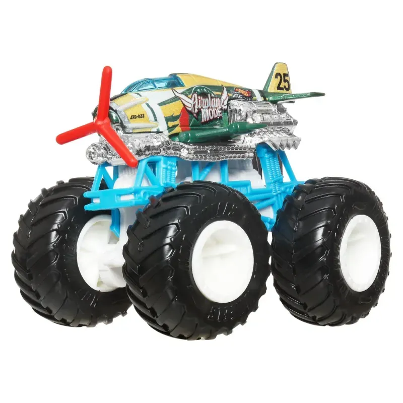 Jucarii, Copii si Bebe - Jucarii si jocuri - Vehicule si jucarii cu telecomanda - Masinute - Hot Wheels Monster Truck Masinuta Airplane Mode Scara 1:64 - Infinity.ro
