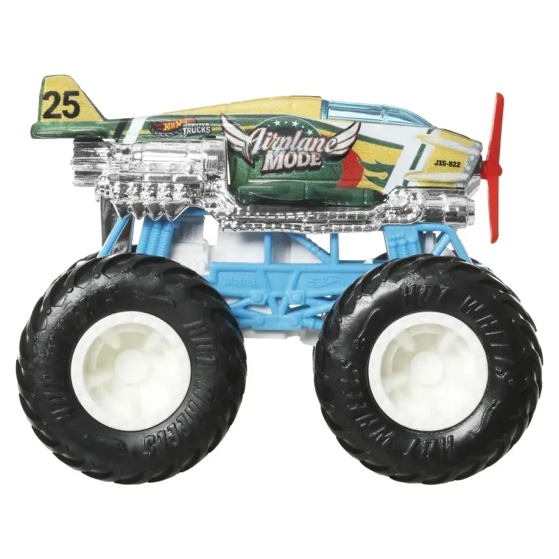 Jucarii, Copii si Bebe - Jucarii si jocuri - Vehicule si jucarii cu telecomanda - Masinute - Hot Wheels Monster Truck Masinuta Airplane Mode Scara 1:64 - Infinity.ro
