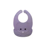 Jucarii, Copii si Bebe - Hrana si alaptare - Biberoane, suzete si accesorii hranire - Articole hranire bebelusi - Baveta Silicon, Melii, Model Pisica - Infinity.ro