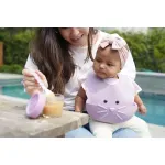 Jucarii, Copii si Bebe - Hrana si alaptare - Biberoane, suzete si accesorii hranire - Articole hranire bebelusi - Baveta Silicon, Melii, Model Pisica - Infinity.ro