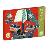 Jucarii, Copii si Bebe - Jucarii si jocuri - Seturi de constructie si cuburi - Seturi de constructie - Joc de construit Pop to play Corabia piratilor 3D - Infinity.ro