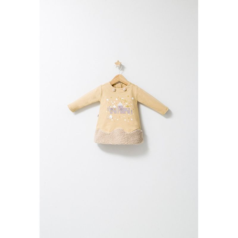 Fashion, accesorii si bijuterii - Copii - Imbracaminte copii - Rochii copii - Rochita cu volan pentru fetite Fun Penguin, Tongs baby, gri, marime 18-24 luni - Infinity.ro