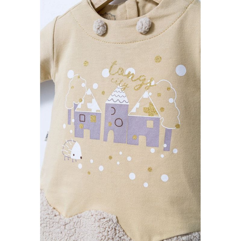 Fashion, accesorii si bijuterii - Copii - Imbracaminte copii - Rochii copii - Rochita cu volan pentru fetite Fun Penguin, Tongs baby, gri, marime 18-24 luni - Infinity.ro