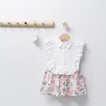 Fashion, accesorii si bijuterii - Copii - Imbracaminte copii - Rochii copii - Rochita de fetita Barcelona, Tongs baby, somon, marime 18-24 luni - Infinity.ro