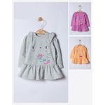 Fashion, accesorii si bijuterii - Copii - Imbracaminte copii - Rochii copii - Rochita Sweets pentru fetite, Tongs baby, somon, marime 9-12 luni - Infinity.ro