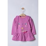 Fashion, accesorii si bijuterii - Copii - Imbracaminte copii - Rochii copii - Rochita Sweets pentru fetite, Tongs baby, somon, marime 9-12 luni - Infinity.ro