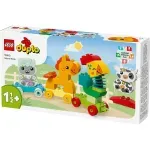Jucarii, Copii si Bebe - Jucarii si jocuri - Seturi de constructie si cuburi - Seturi de constructie - LEGO DUPLO Tren cu animale (10412) - Infinity.ro
