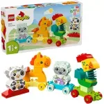 Jucarii, Copii si Bebe - Jucarii si jocuri - Seturi de constructie si cuburi - Seturi de constructie - LEGO DUPLO Tren cu animale (10412) - Infinity.ro