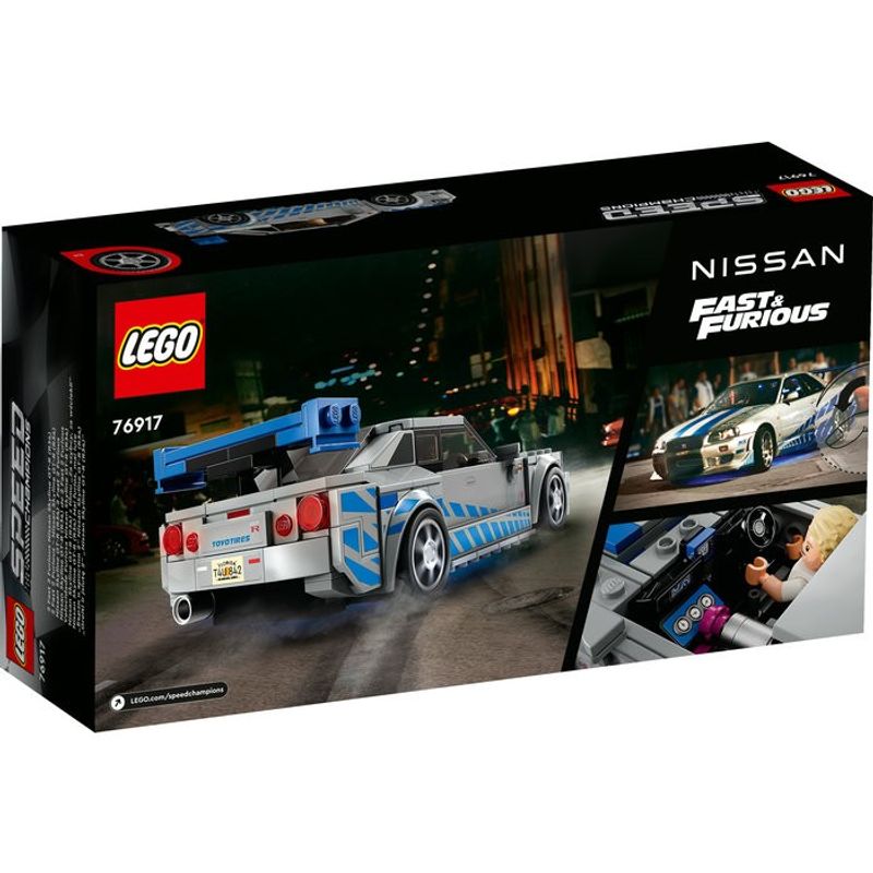 Jucarii, Copii si Bebe - Jucarii si jocuri - Seturi de constructie si cuburi - Seturi de constructie - LEGO Speed Champion Nissan Skyline GT-R Mai furios, mai iute (76917) - Infinity.ro