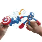 Jucarii, Copii si Bebe - Jucarii si jocuri - Figurine - Set de joaca cu figurina, Play-Doh, Marvel, Captain America, 10 cm - Infinity.ro