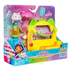 Set de joaca cu figurina, Gabbys Dollhouse, Cakeys Fruit Smoothie Party Balcony