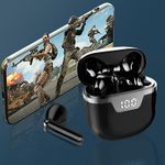 TV, Audio-Video si Foto - Portabile audio - Casti audio - Casti wireless stereo B55 TWS cu tehnologie Bluetooth 5.0, powerbank de 350 mAh si cablu de incarcare Type-C, in culoarea neagra - Infinity.ro