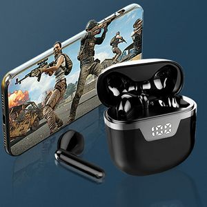 Casti wireless stereo B55 TWS cu tehnologie Bluetooth 5.0, powerbank de 350 mAh si cablu de incarcare Type-C, in culoarea neagra