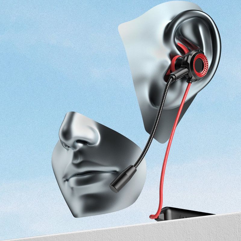 TV, Audio-Video si Foto - Portabile audio - Casti audio - Casti in-ear cu banda pentru gat, ideale pentru activitati sportive, bluetooth 5.0, Bass Boost, Negru-Ros - Infinity.ro