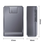 Laptop, Telefoane si Tablete - Wearables si gadgeturi - Gadgeturi - Dispozitive spionaj - Mini GPS Tracker Auto 4G Q12, localizare precisa, geofence, alerta viteza, baterie 20000mAh, harta 3D, magnet, negru - Infinity.ro